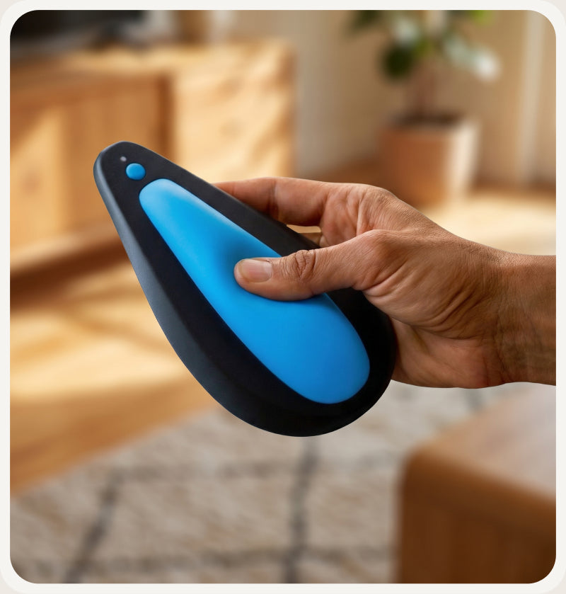 Hand holding kGoal Boost device
