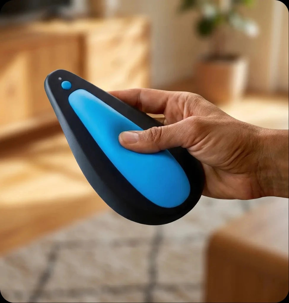 Hand squeezing the kGoal Boost sit-on-top trainer cushion